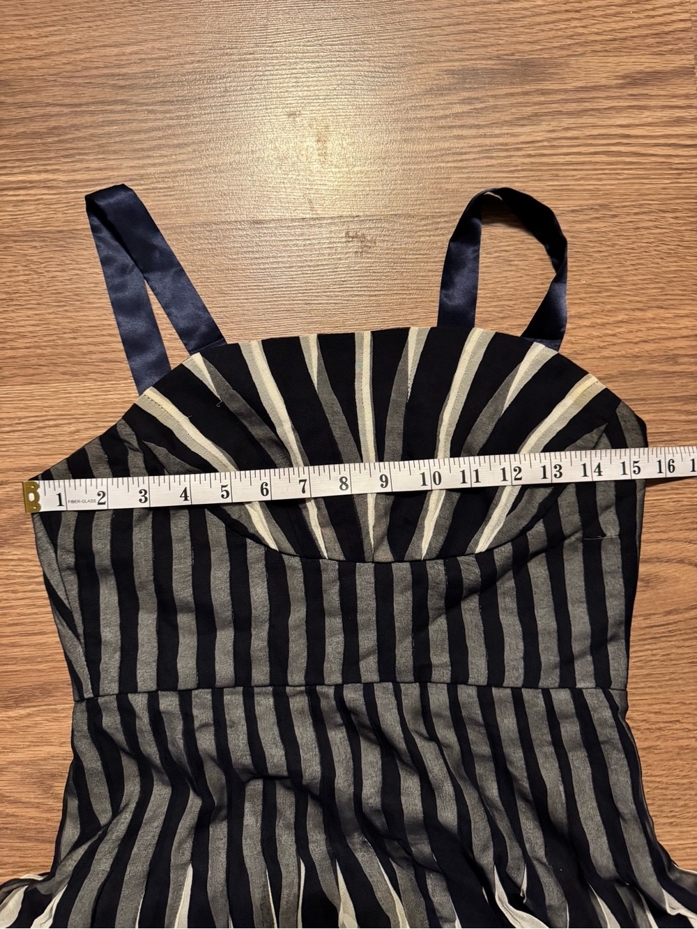 Vintage Marc Jacob’s Black and White Striped dress with Navy Straps READ DESCRIP - Picture 7 of 13